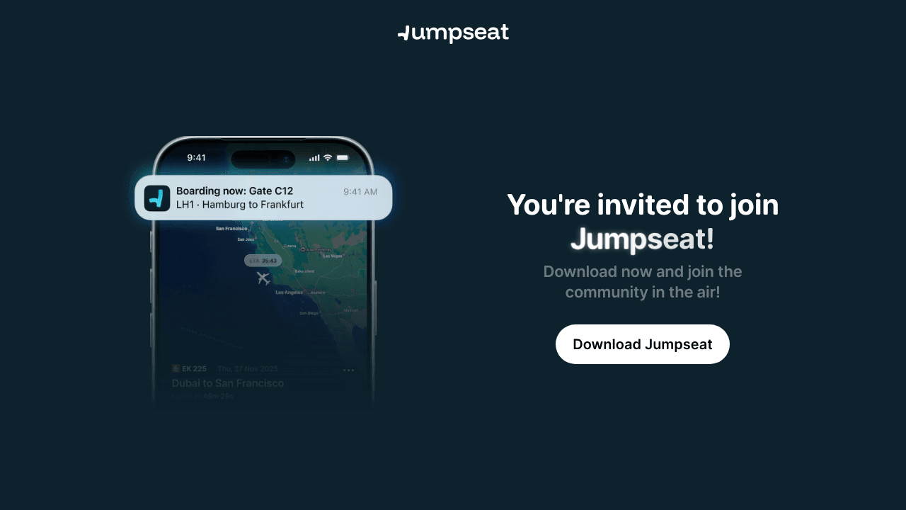 Jumpseat website screenshot