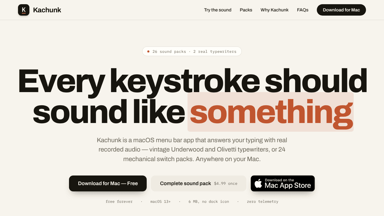 Kachunk website screenshot