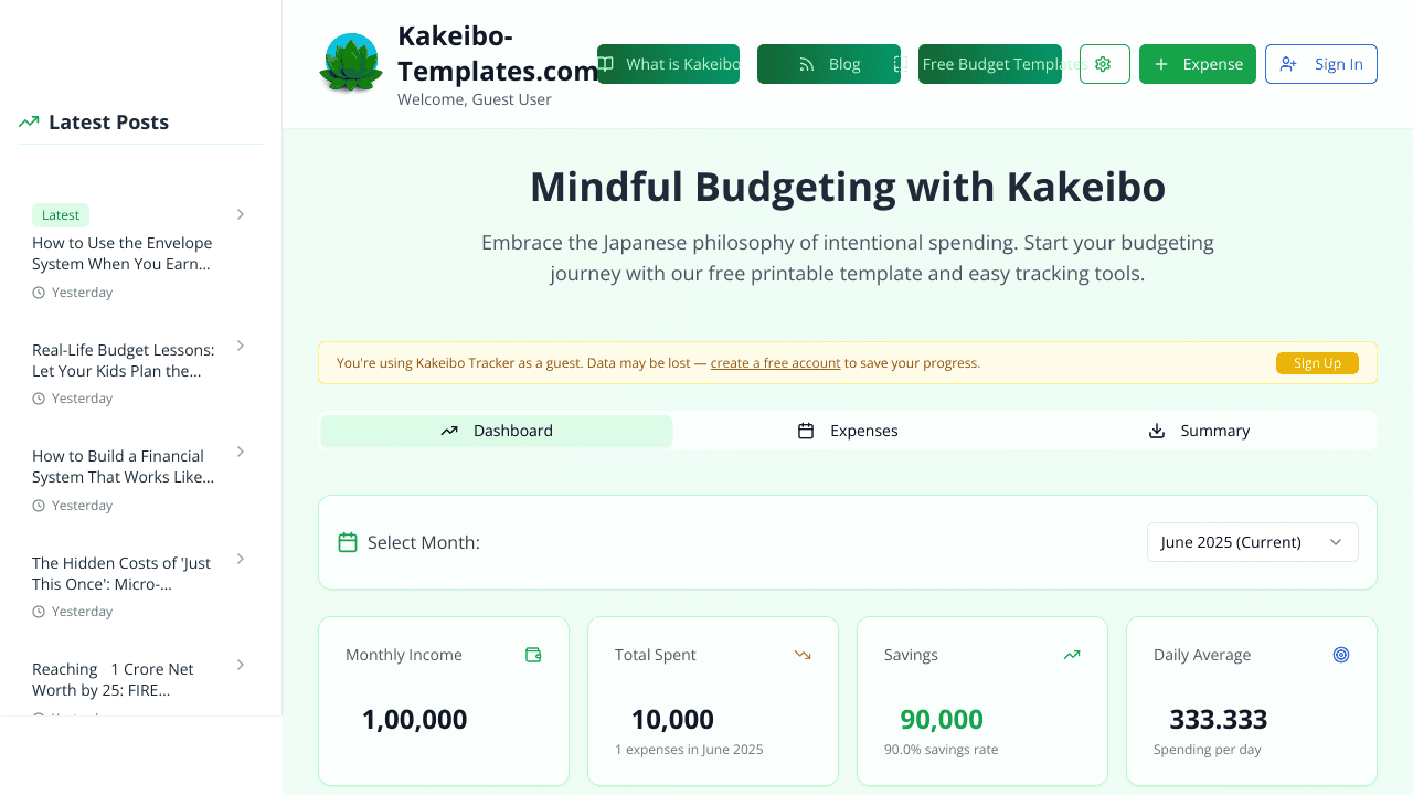 Kakeibo Templates