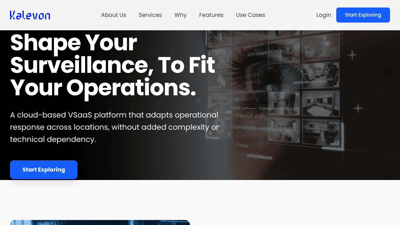 Kalevon website screenshot