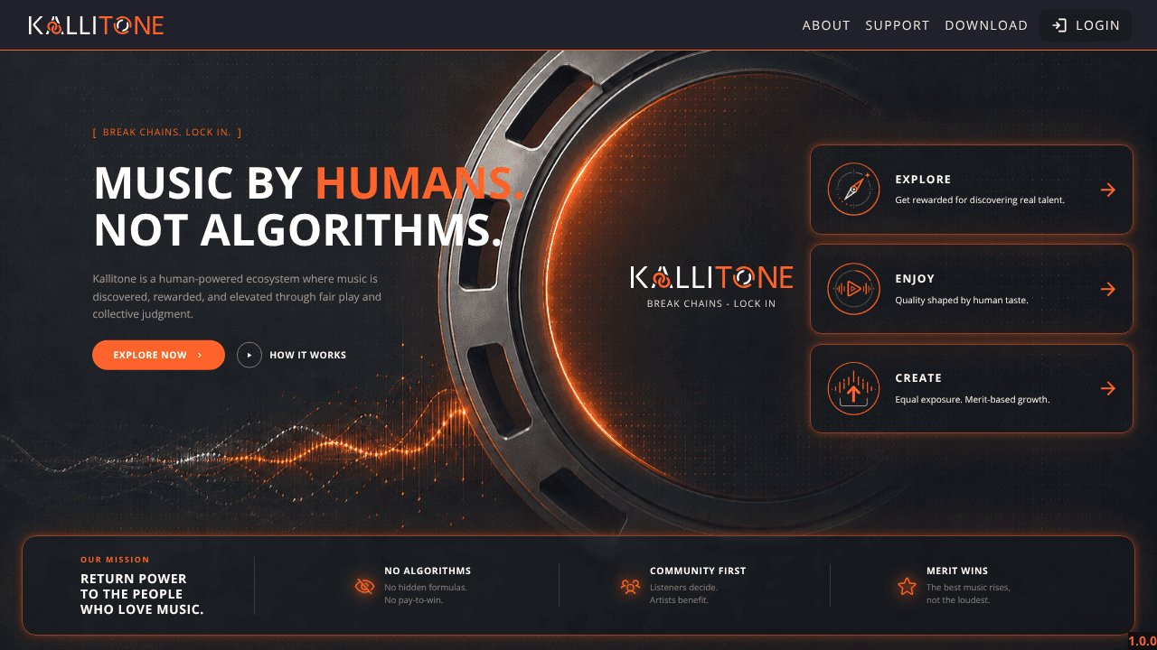 Kallitone website screenshot