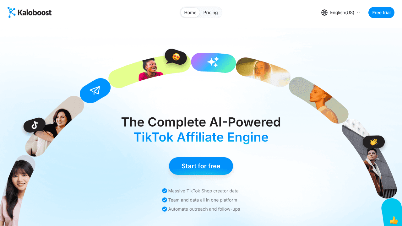 Kaloboost website screenshot
