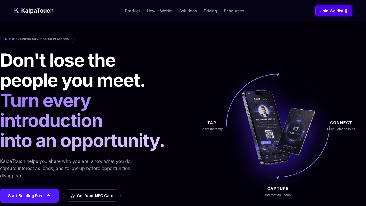 KalpaTouch website screenshot
