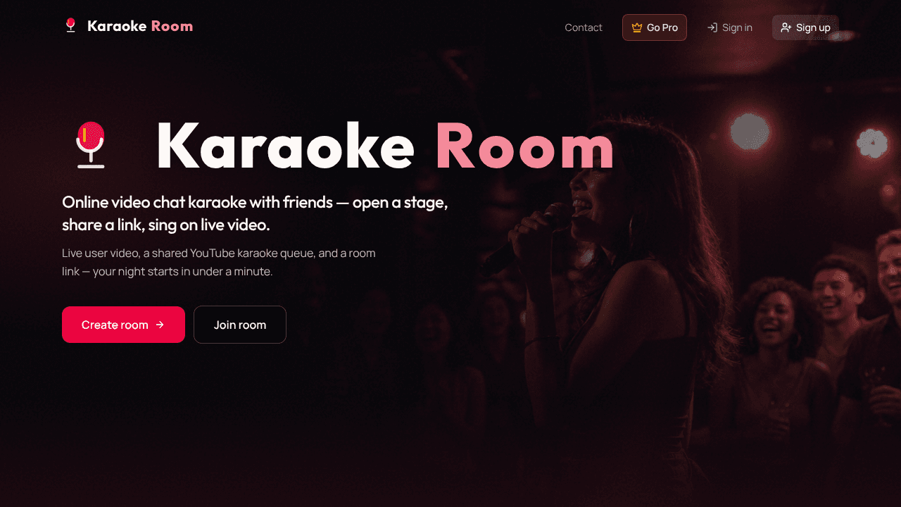 KaraokeRoom website screenshot