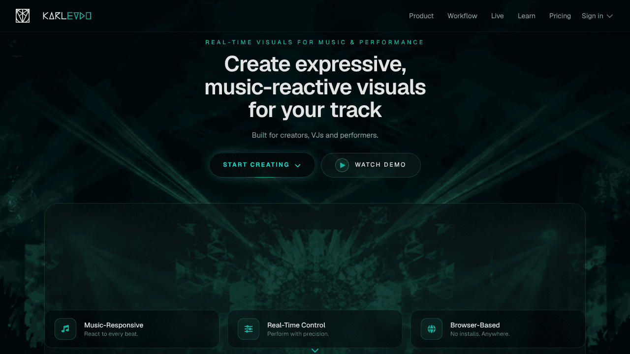 Karleido website screenshot