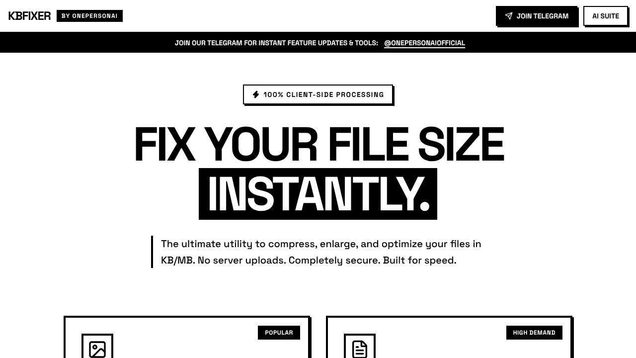 KBFixer website screenshot