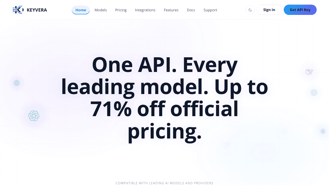 KEYVERA website screenshot