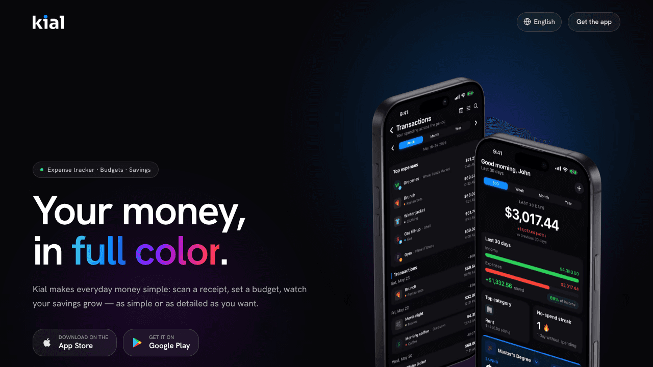 Kial website screenshot