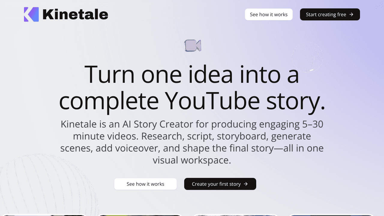 Kinetale.ai website screenshot