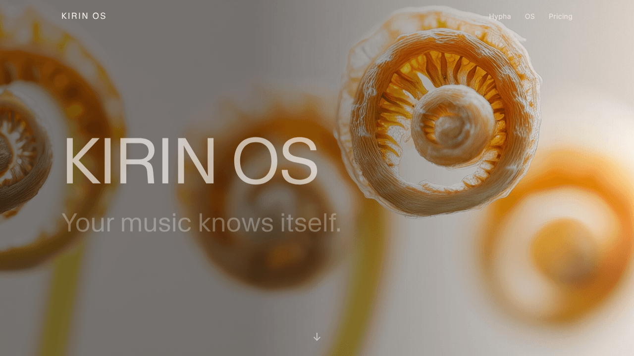 Kirin OS website screenshot