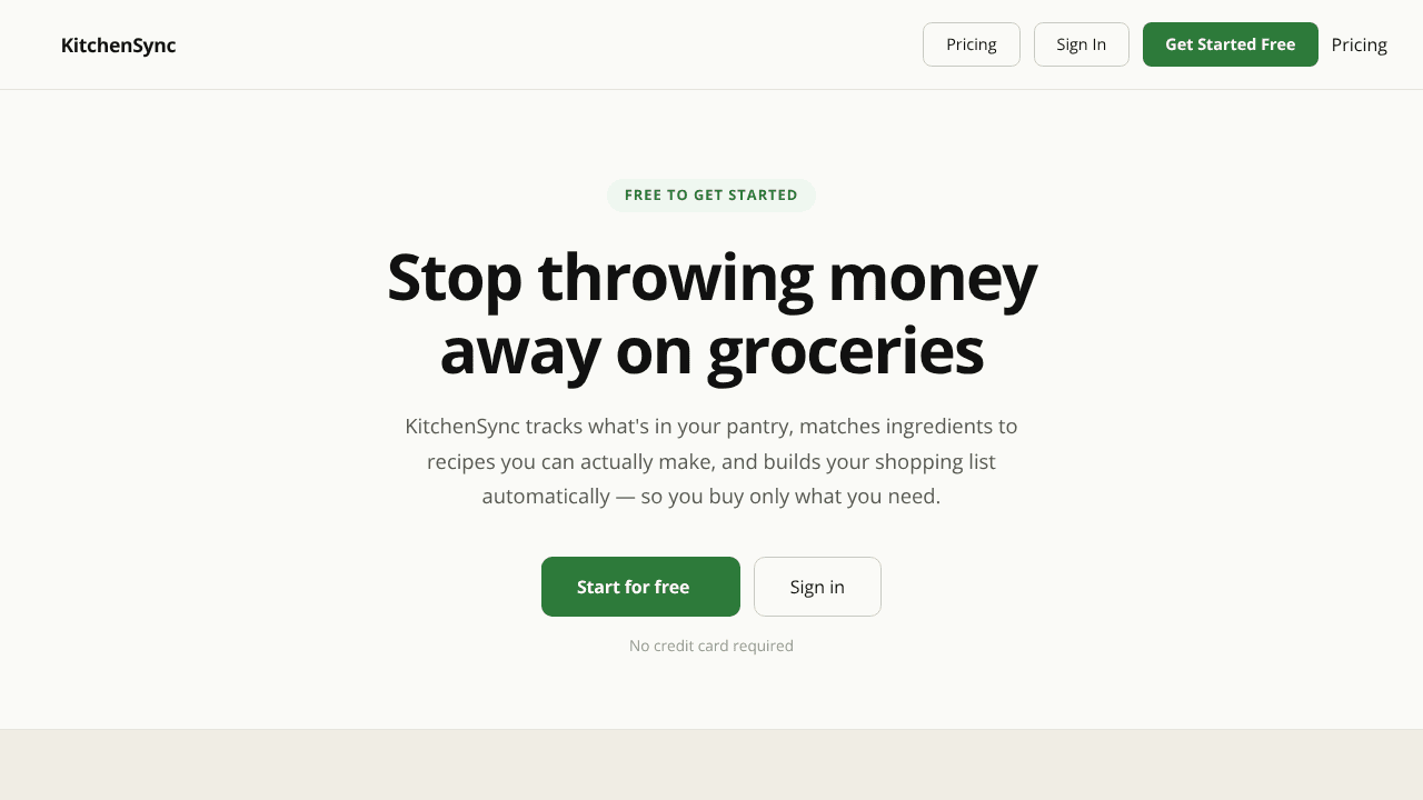 Kitchen sync pro website screenshot