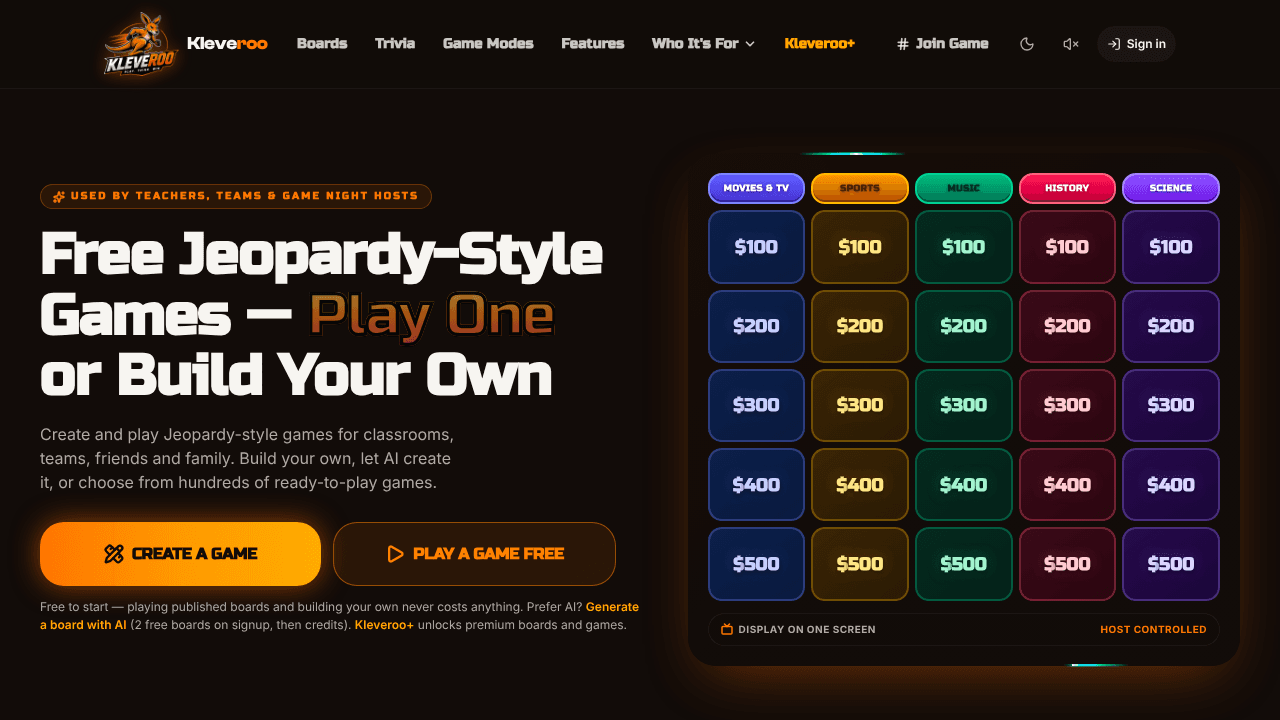 Kleveroo website screenshot
