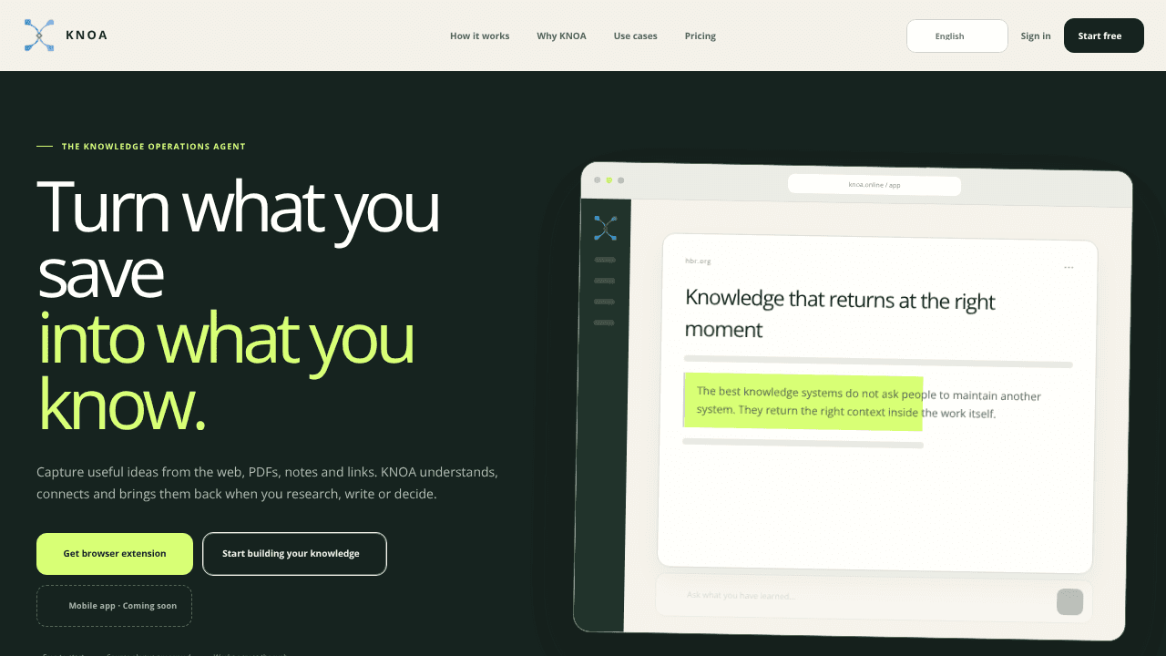 KNOA website screenshot