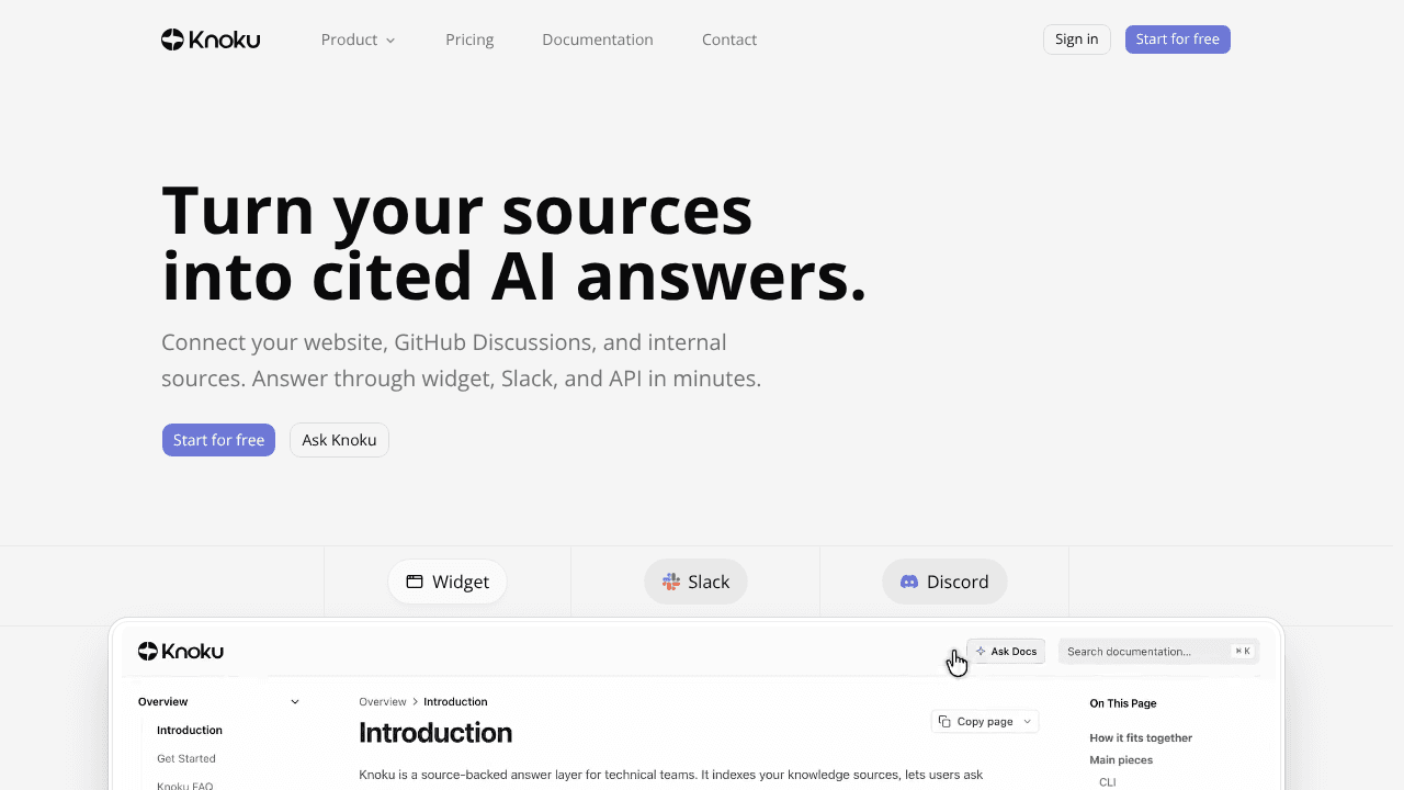 Knoku website screenshot