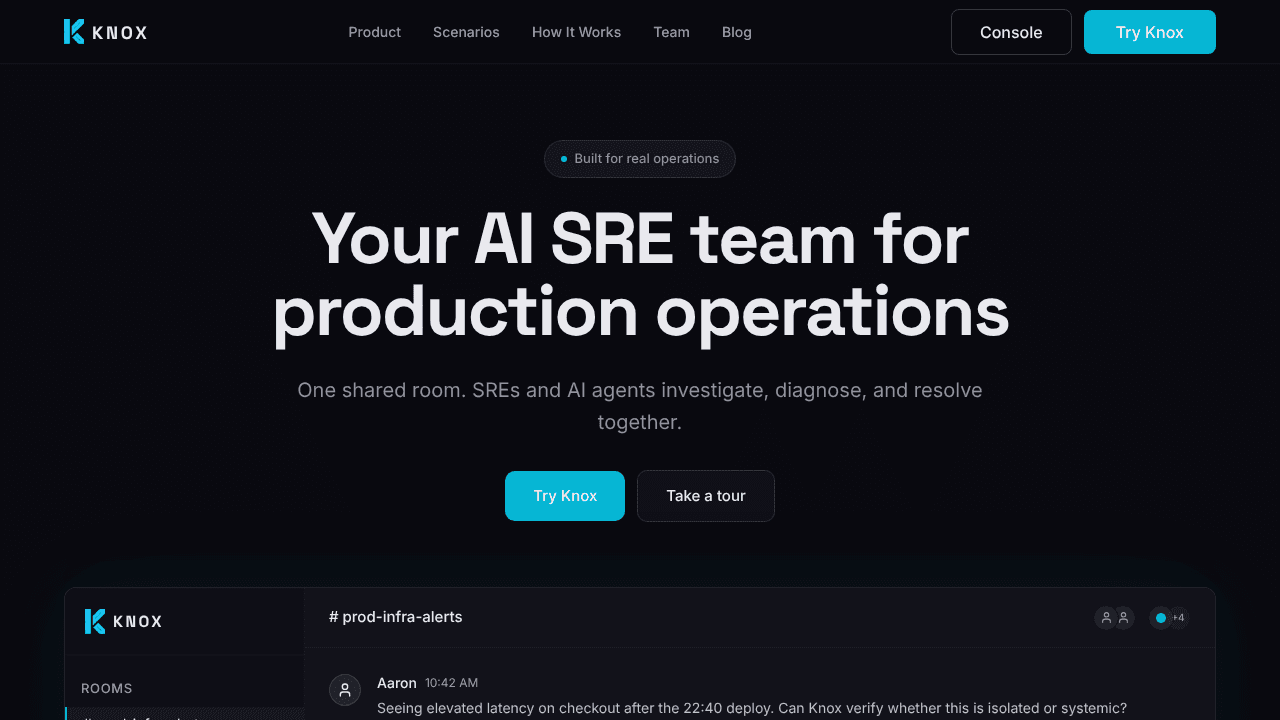 knoxops website screenshot