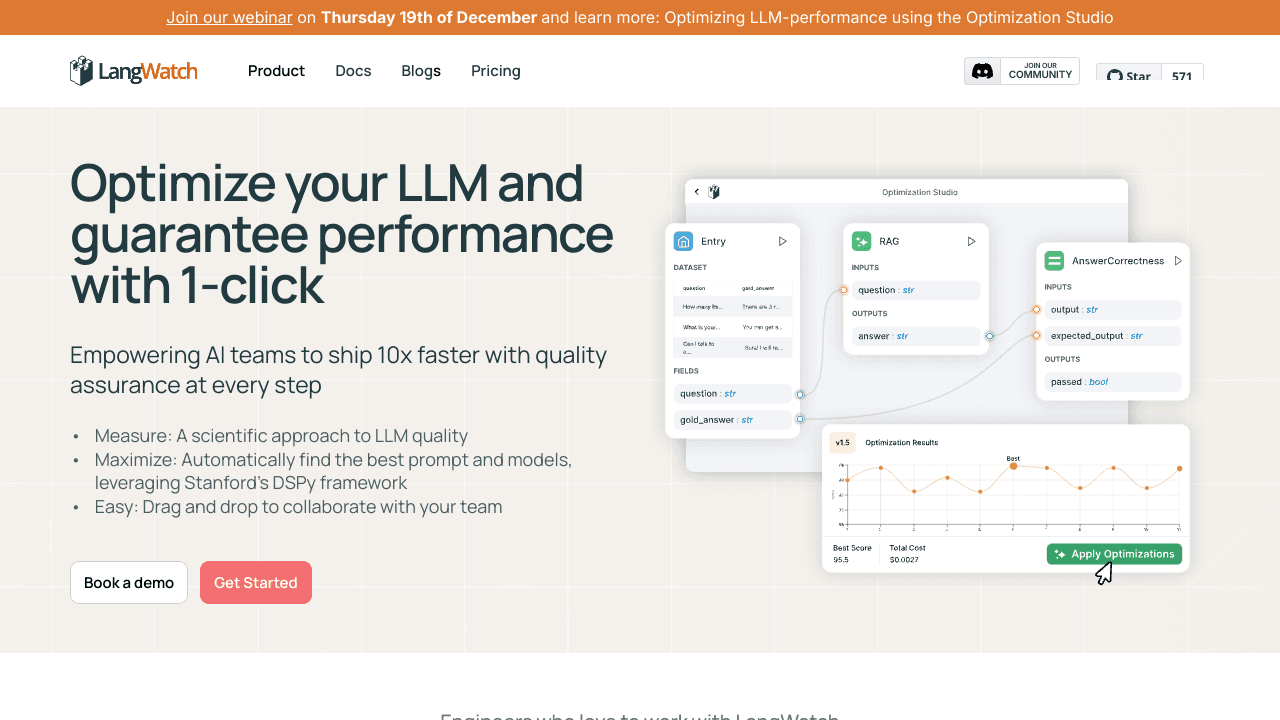 LangWatch Optimization Studio