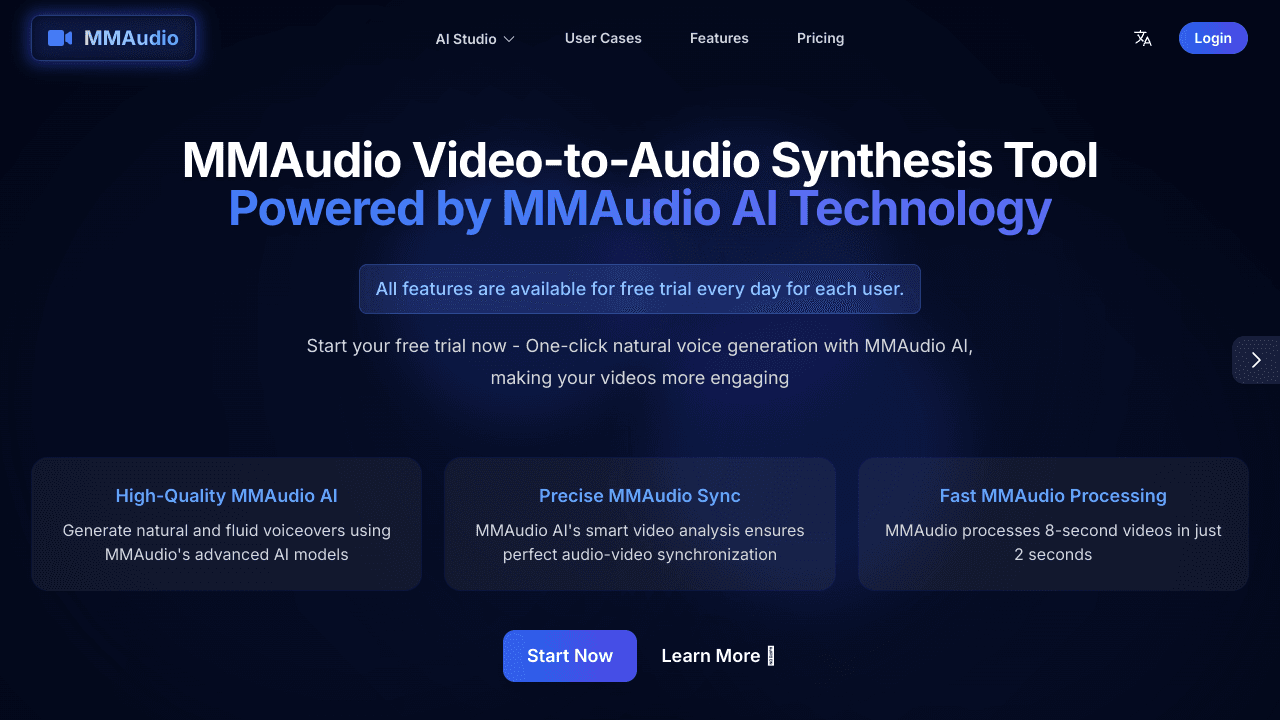 MMAudio - AI Video to Audio Synthesis Tool