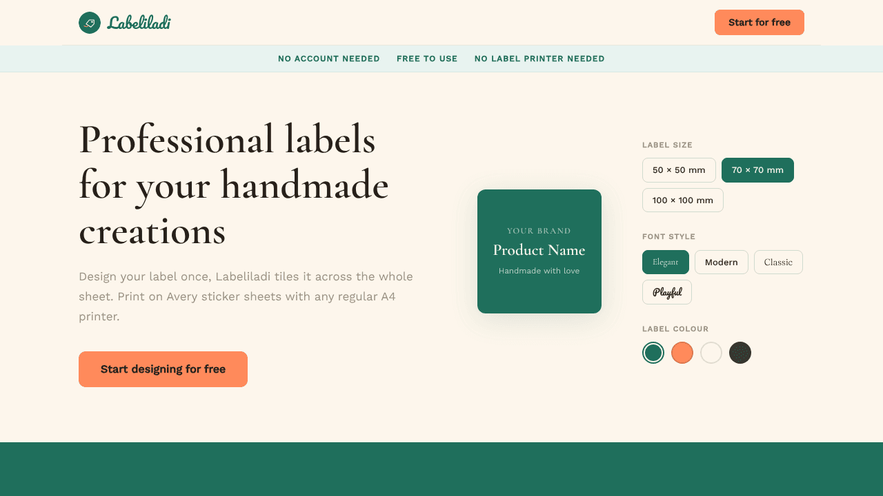 Labeliladi website screenshot