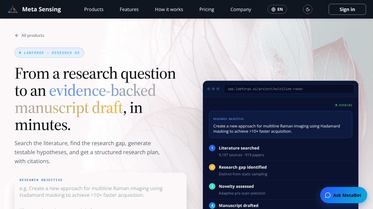 LabForge website screenshot