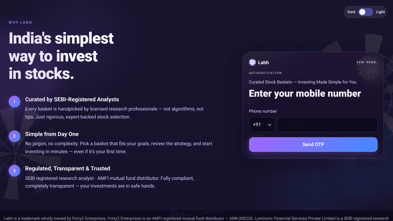 LABH website screenshot