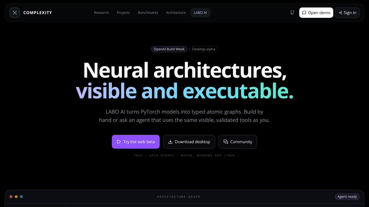 LABO AI  website screenshot