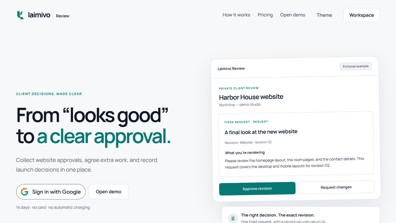 Laimivo Review website screenshot