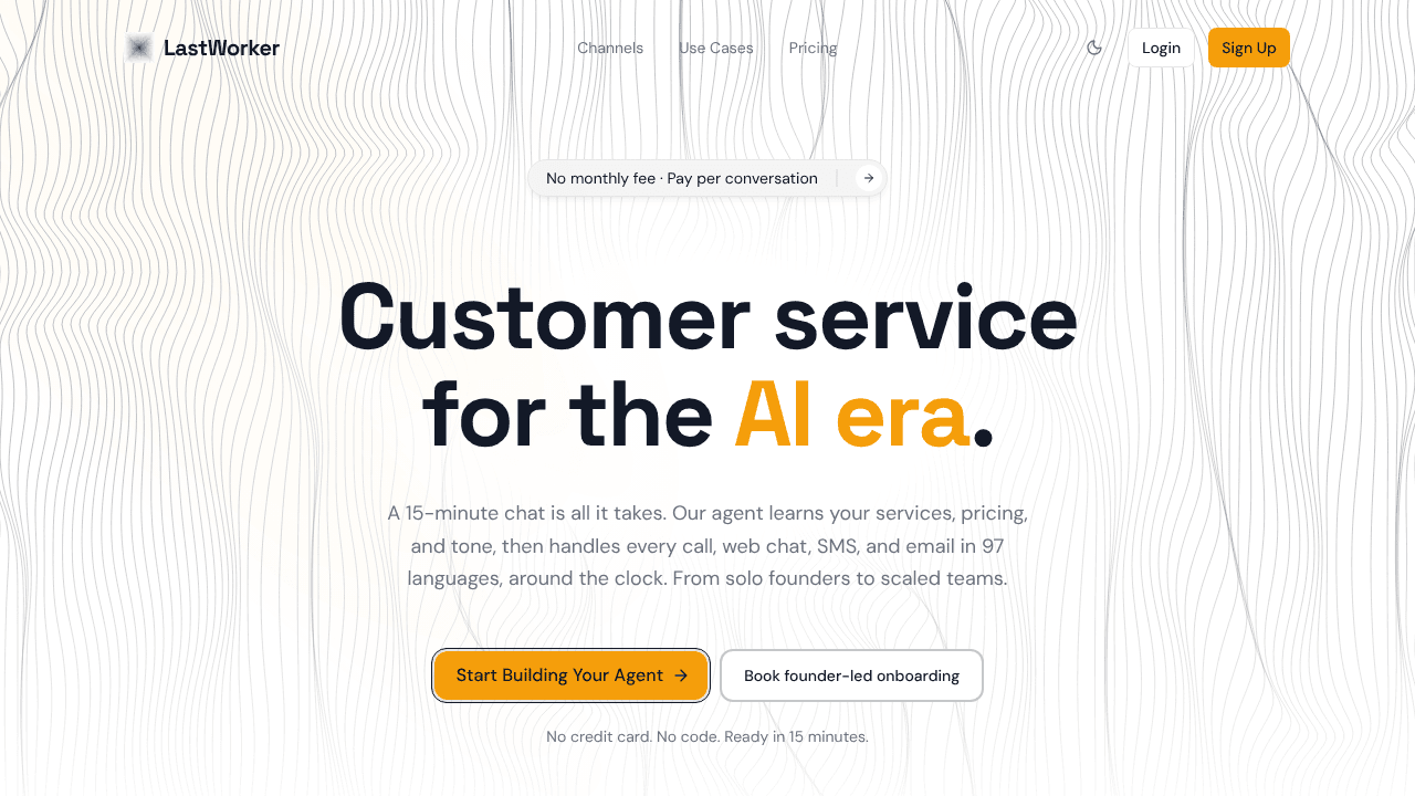 LastWorker website screenshot