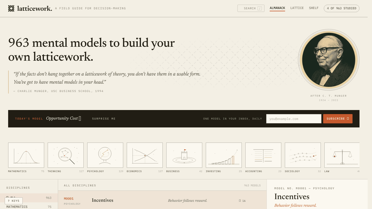 Latticework.page website screenshot