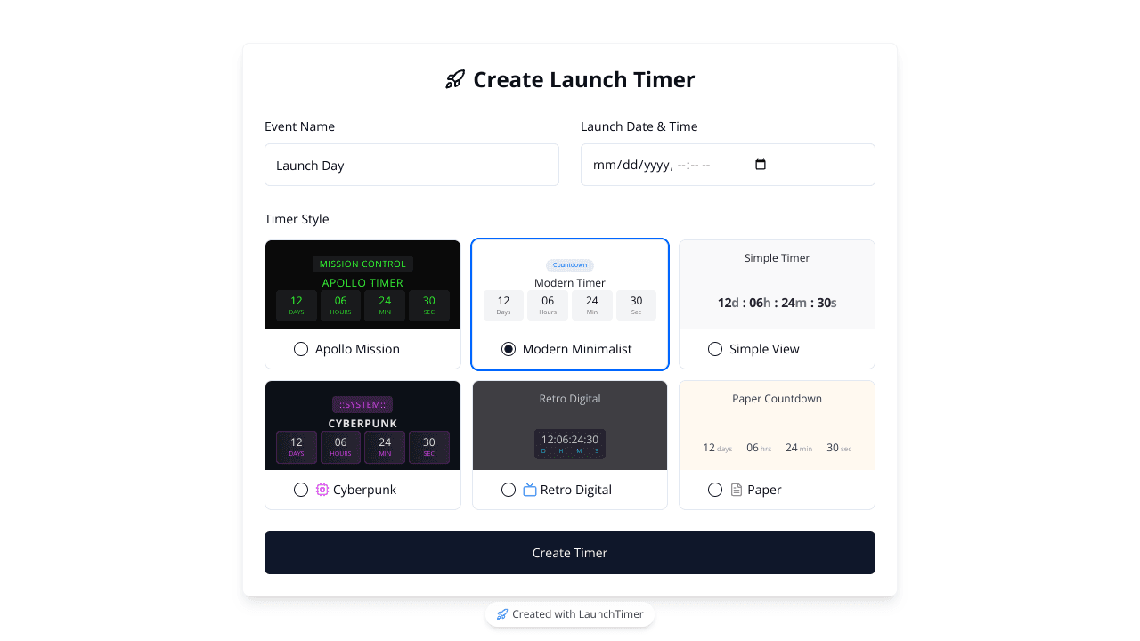 LaunchTimer