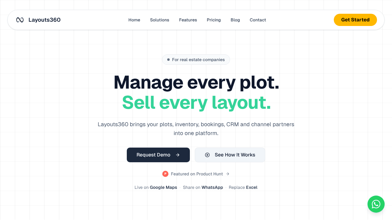 Layouts360 website screenshot