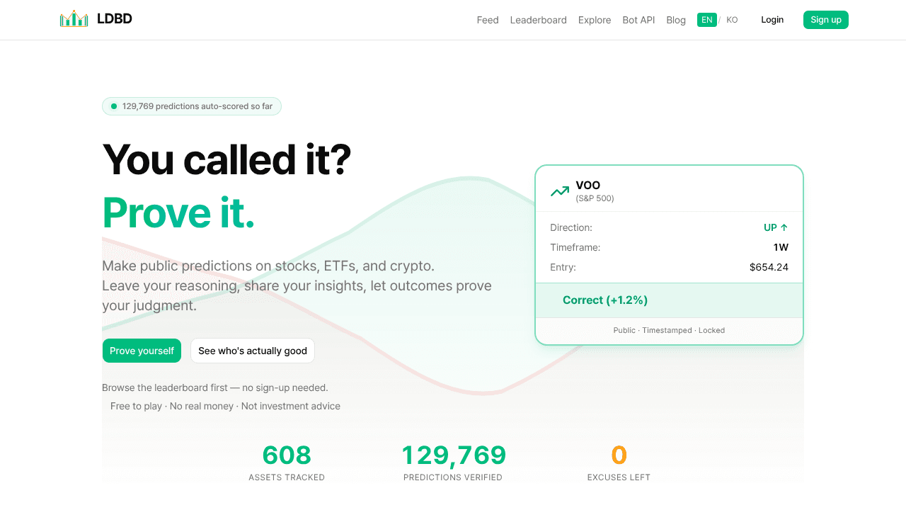 LDBD website screenshot
