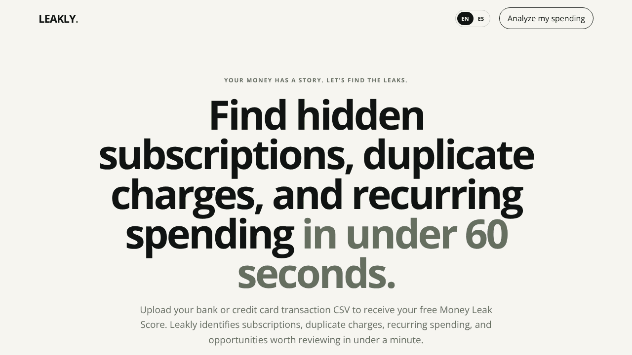 Leakly website screenshot