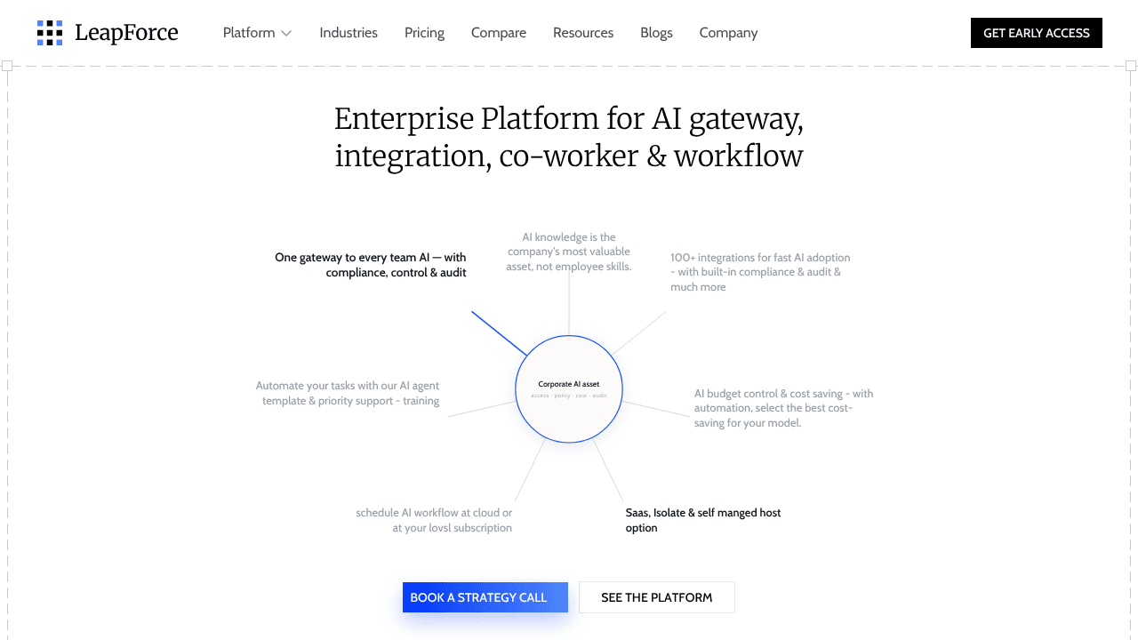 LeapForce website screenshot