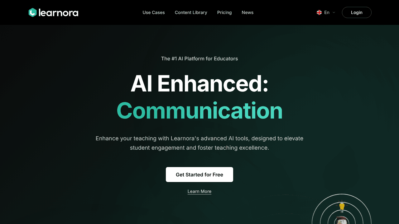 Learnora website screenshot