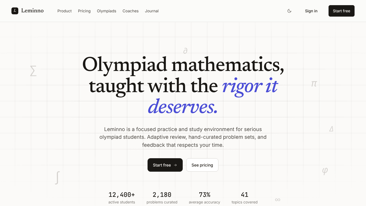 Leminno website screenshot