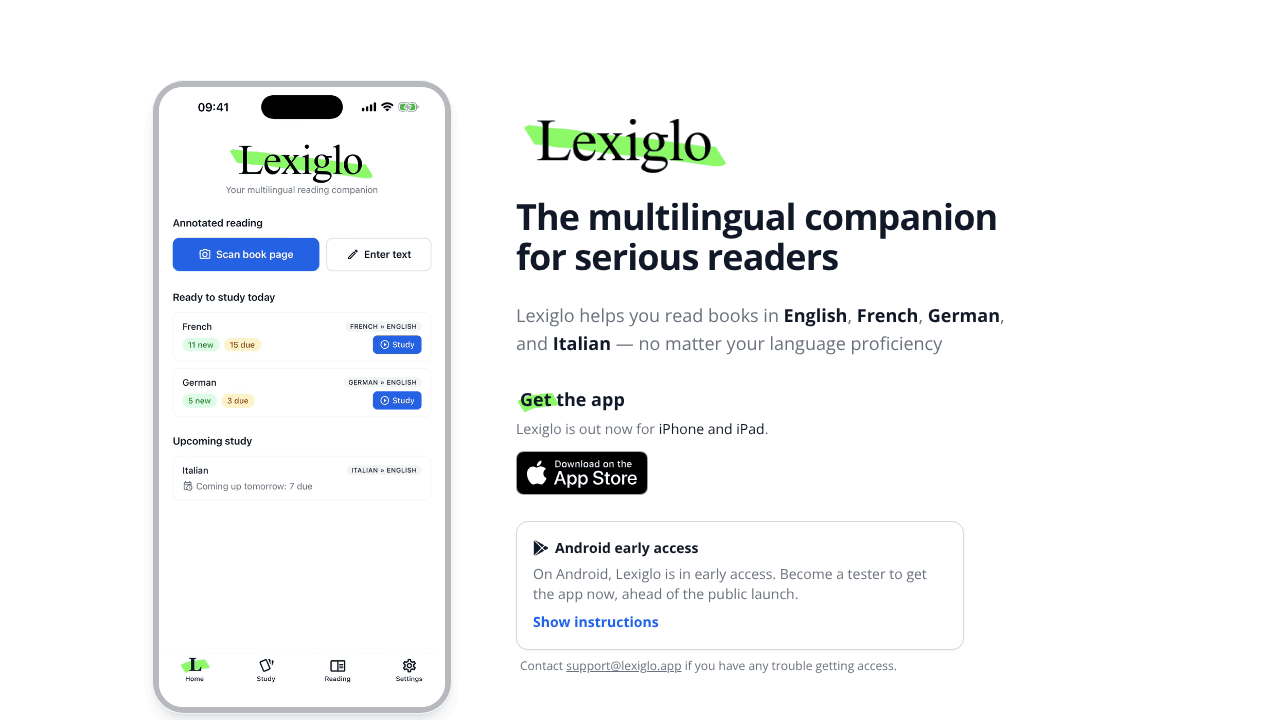 Lexiglo website screenshot