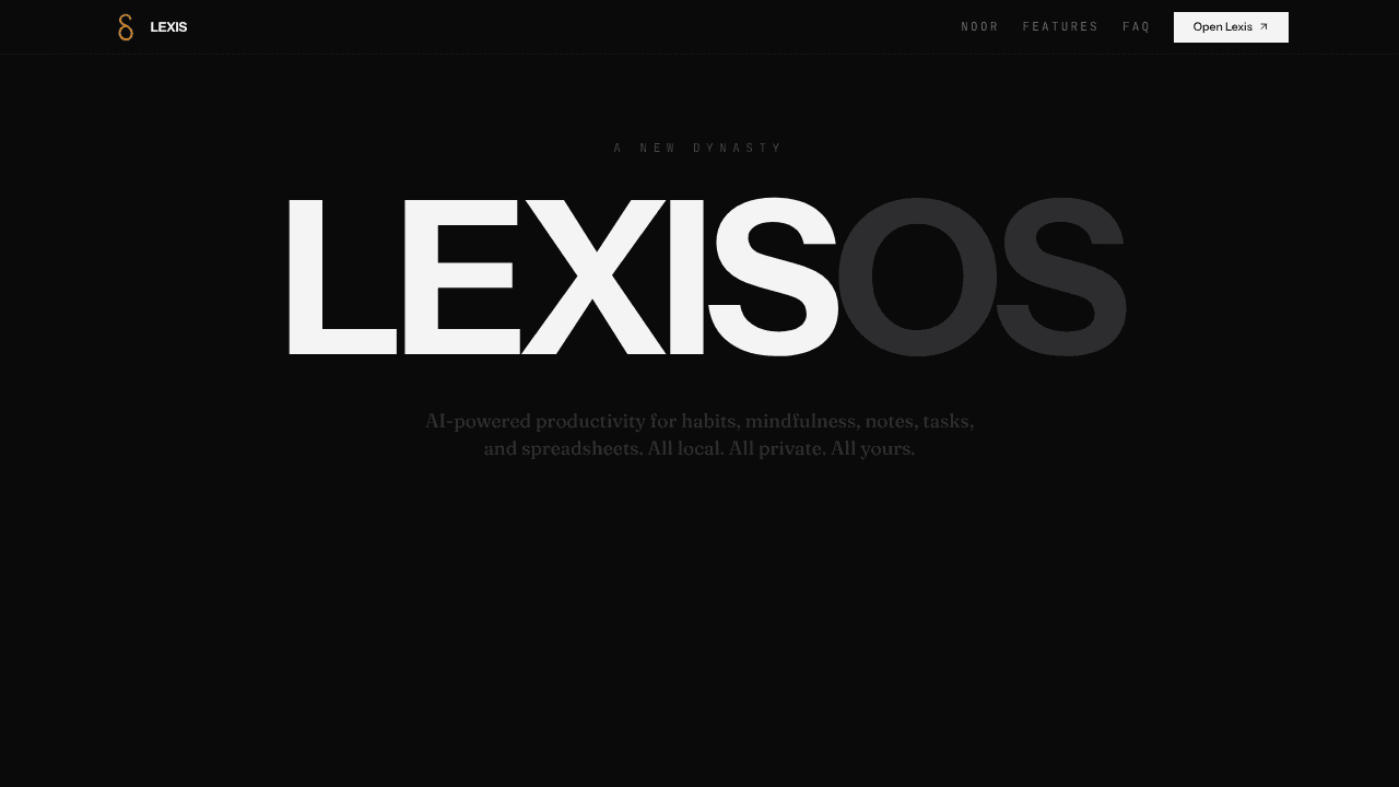 Lexis website screenshot