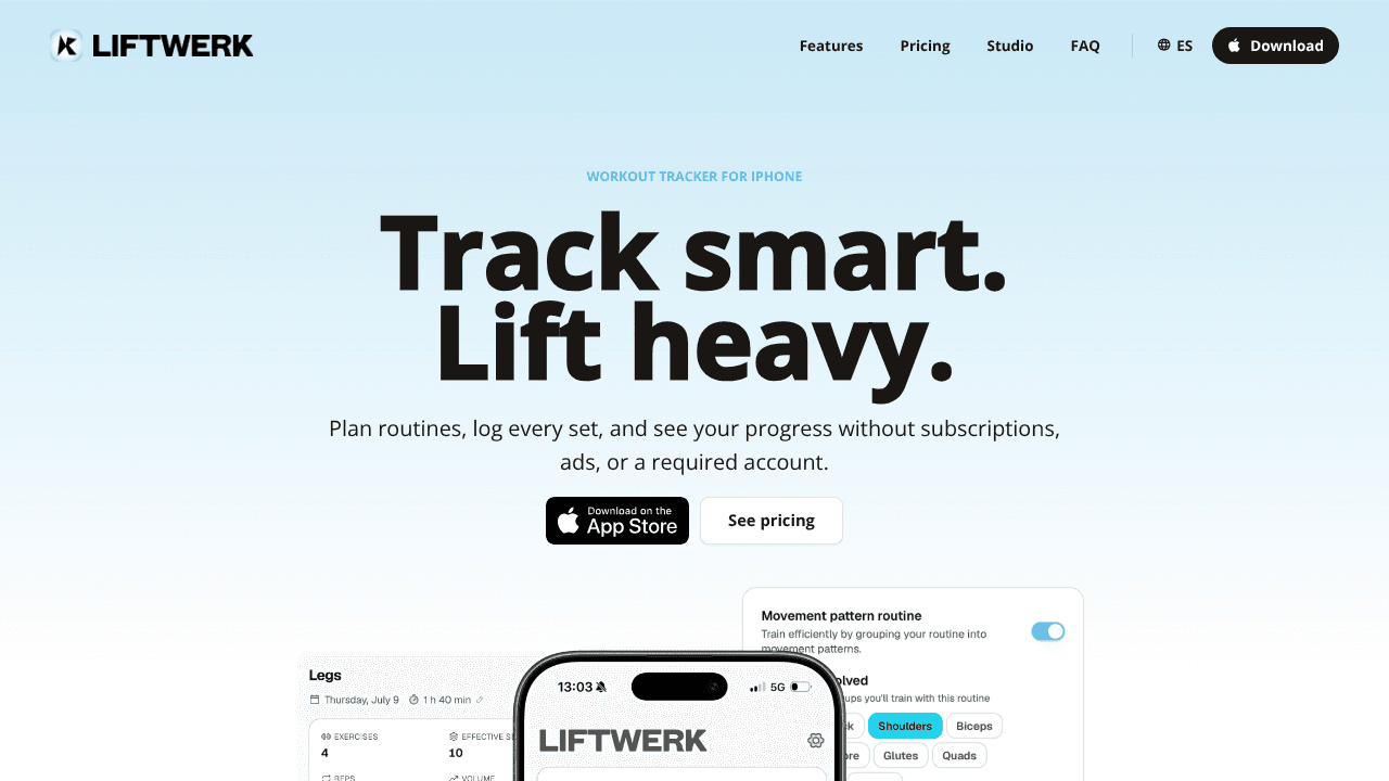 Liftwerk website screenshot