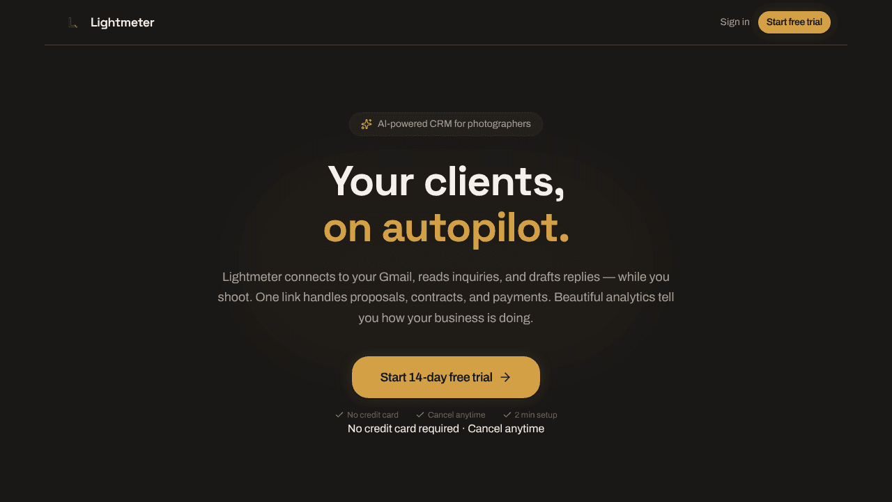 Lightmeter website screenshot