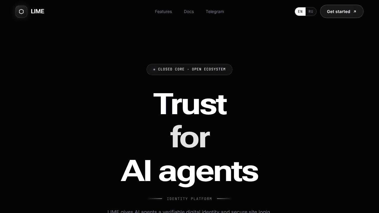 LIME website screenshot