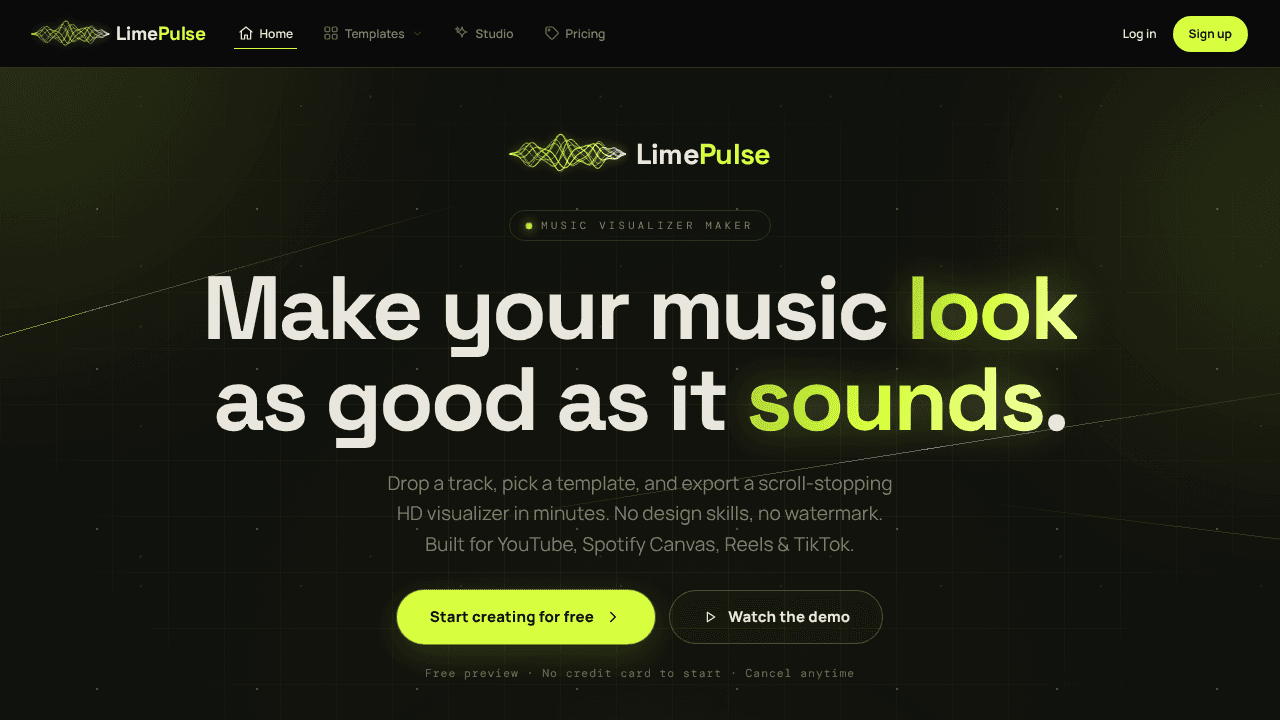 Lime Pulse Studio website screenshot