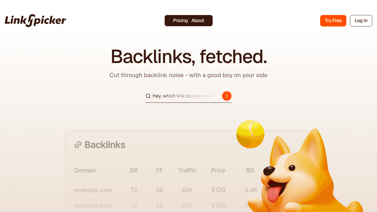 LinkPicker website screenshot
