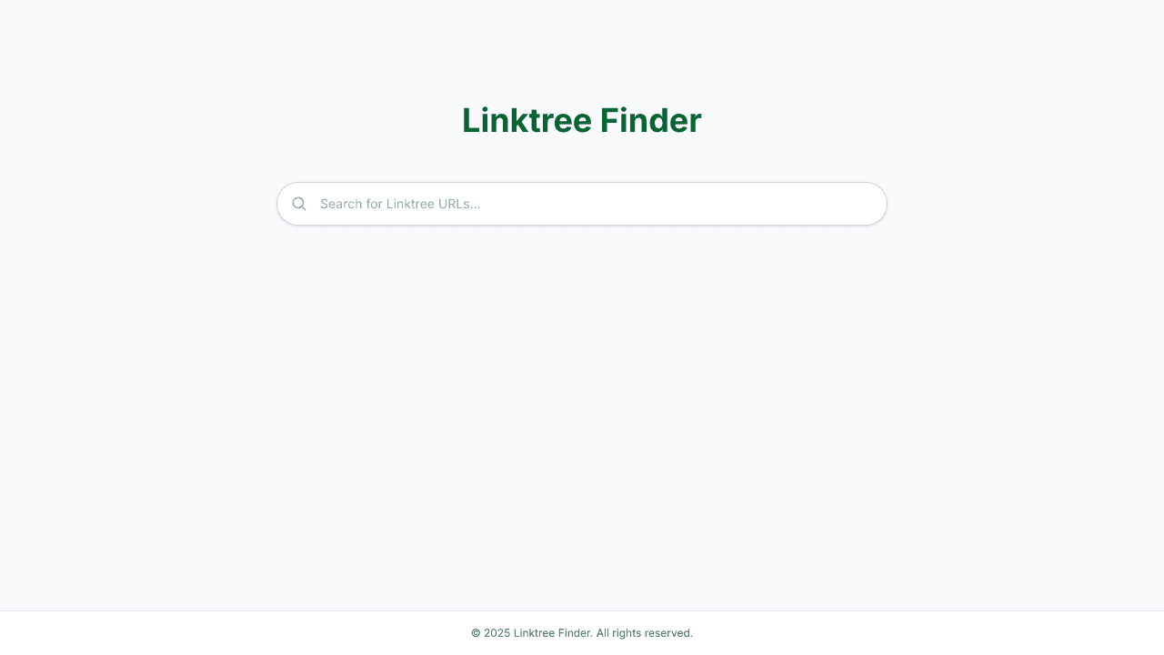 Linktree Finder