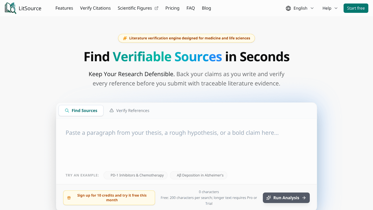LitSource website screenshot