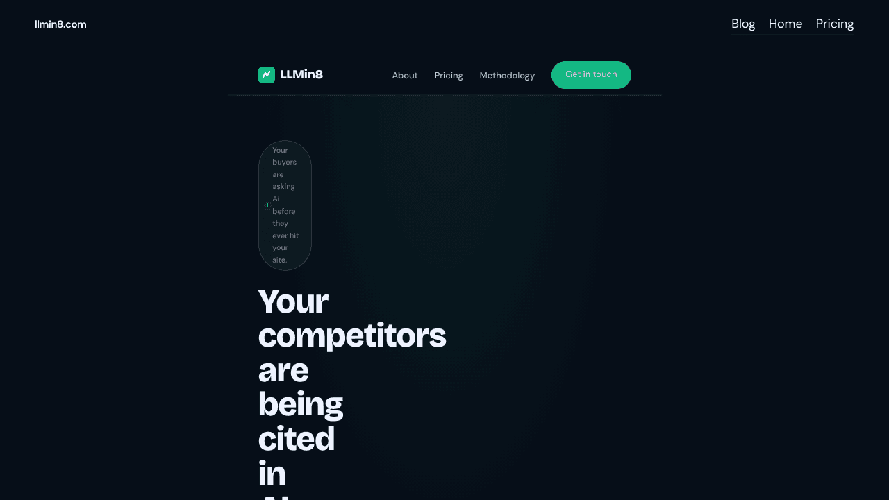 llmin8.com website screenshot