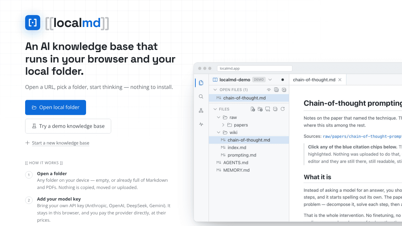 localmd website screenshot