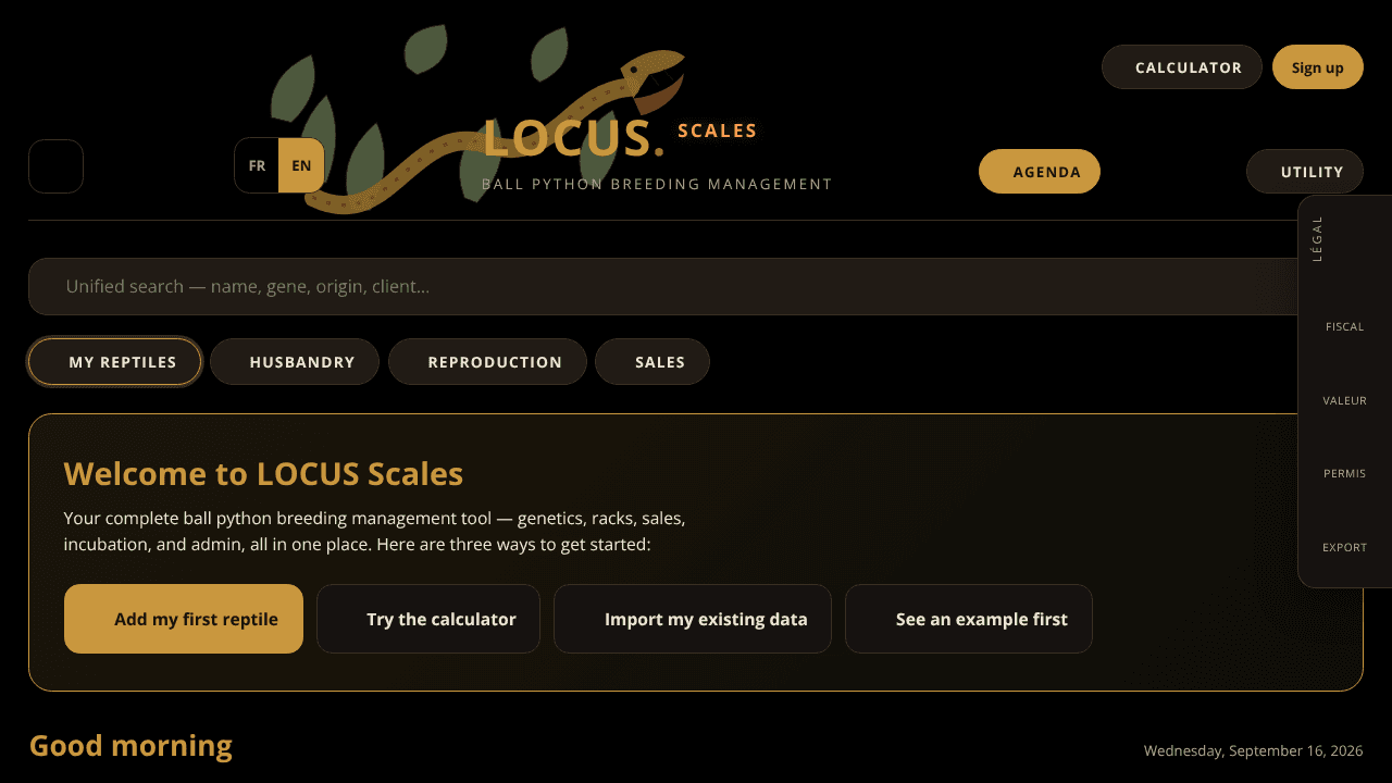 LOCUS Scales website screenshot