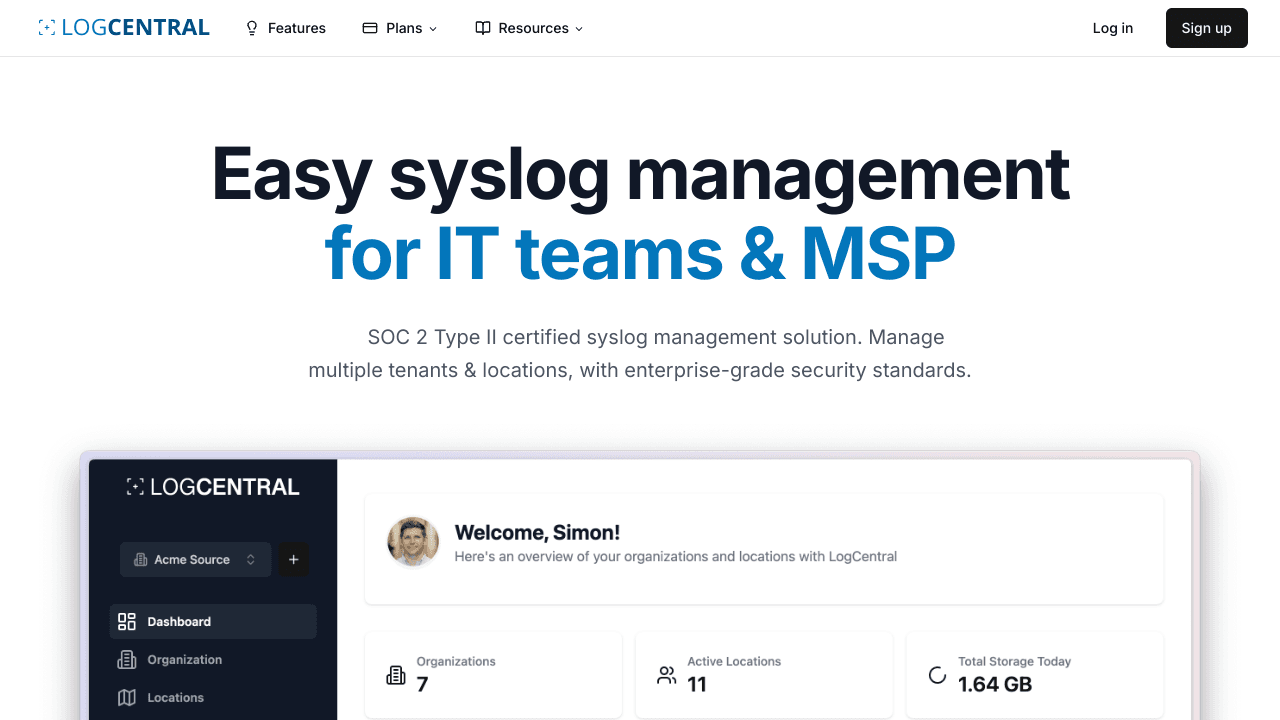 LogCentral.io
