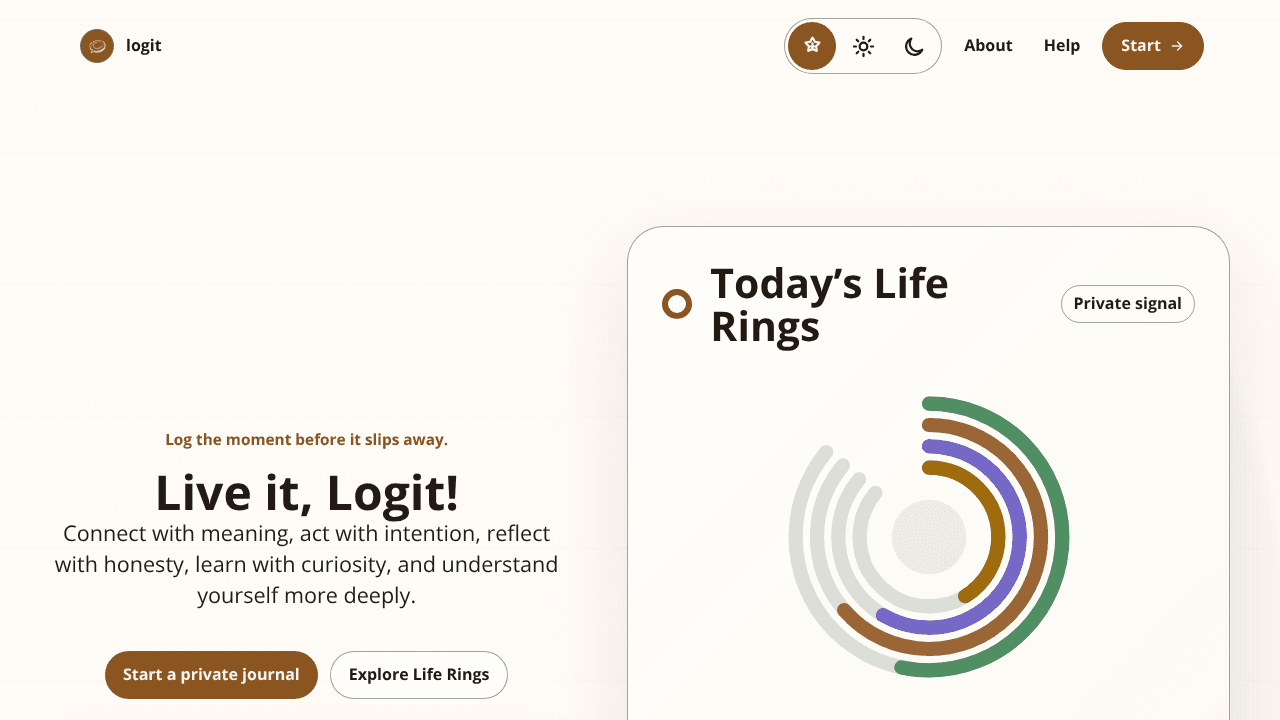 Logit Social website screenshot