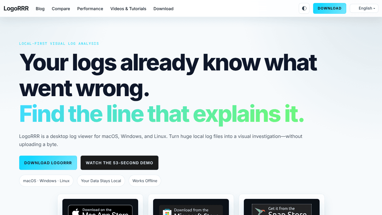 LogoRRR website screenshot